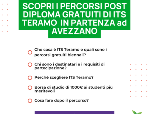 Percorsi post-diploma gratuiti in partenza ad Avezzano (AQ) – da ITS Teramo